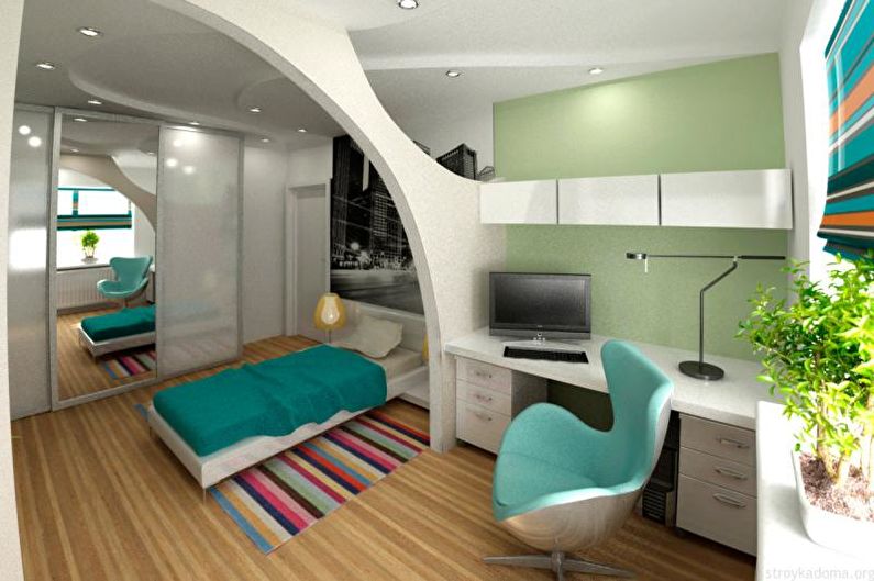 Design interior al unui apartament cu o cameră de 30 mp. - Foto