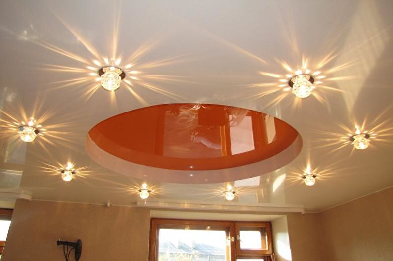 Plasterboard ceilings in the nursery - Lighting and lighting