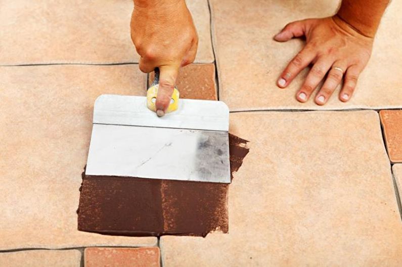 Azulejos para a cozinha no chão - Como escolher a cor da argamassa