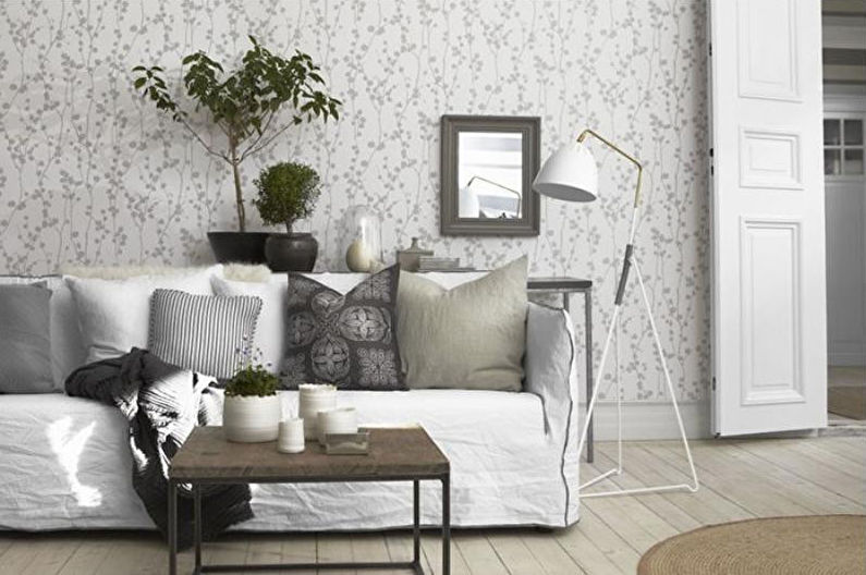 Paper Wallpaper: fons de pantalla gris a l'interior