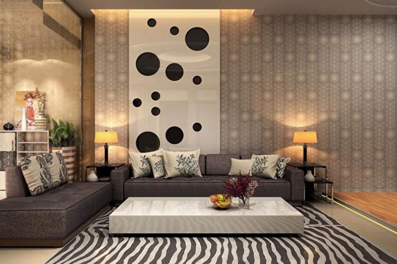 Wallpaper for the living room - How to choose wallpaper in the apartment