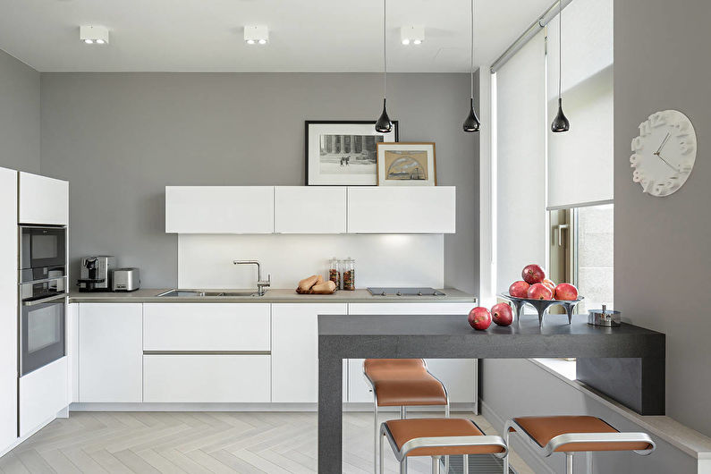 Design de interiores de cozinha em cores brilhantes - foto