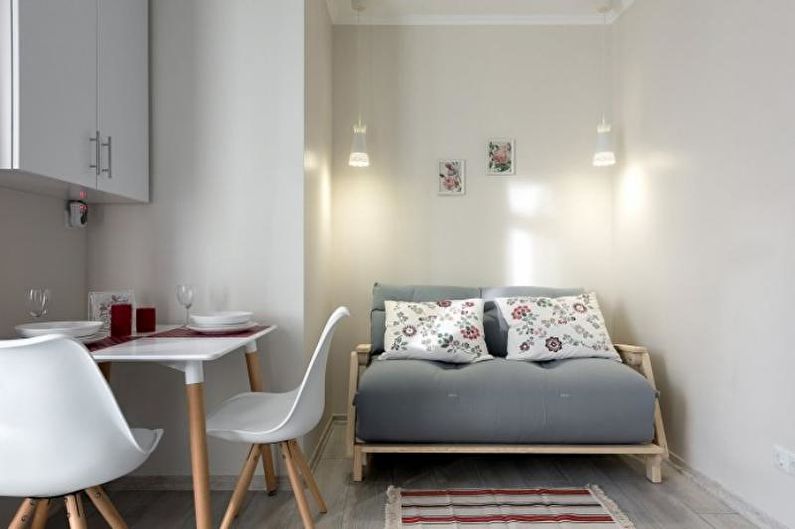 Diseño interior de un apartamento de una habitación de 33 m2 - foto