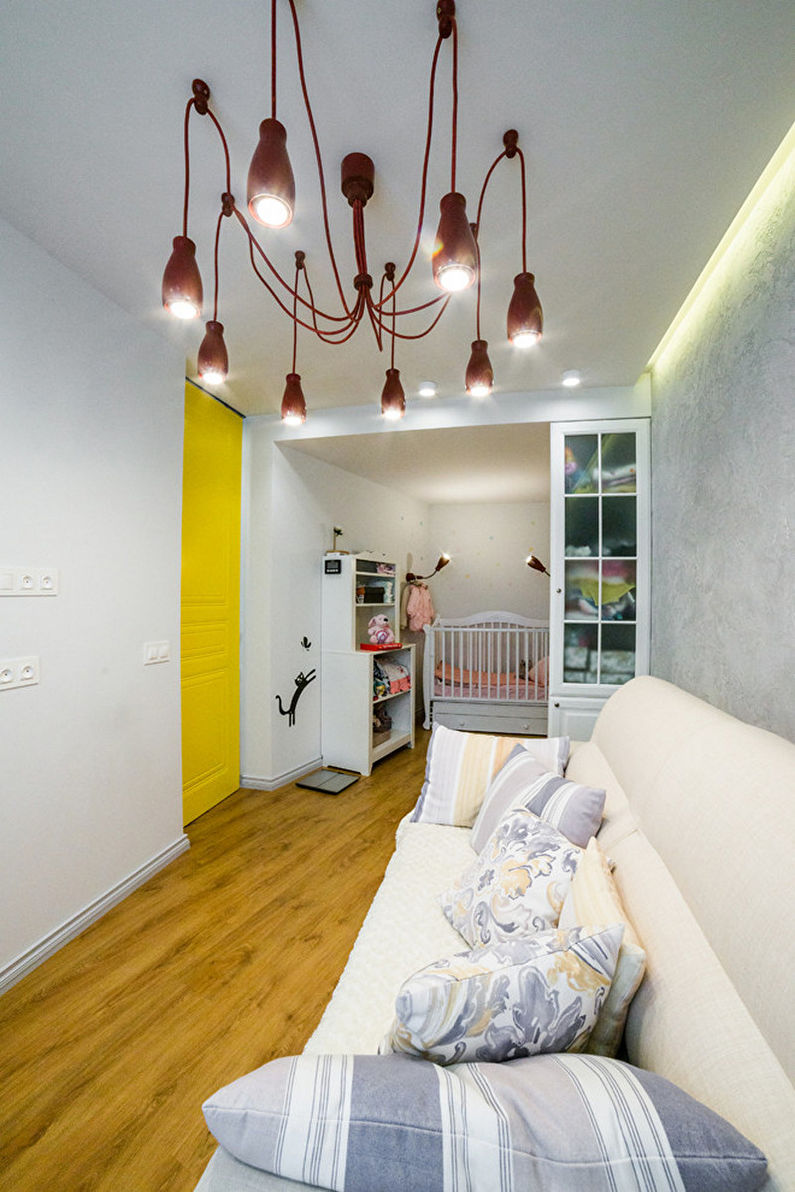 Design interior al unui apartament cu o cameră 33 m2 - fotografie