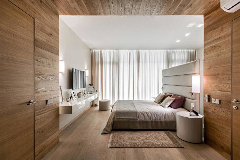 Design de interiores de um quarto branco - foto