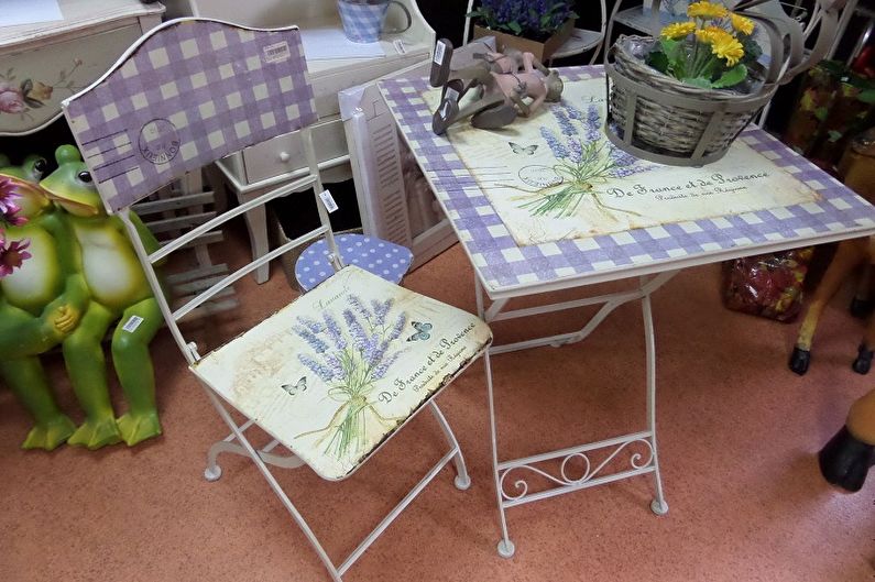 Tafel decoupage - DIY decoupage meubels