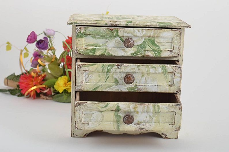 Nội thất Decoupage - hình ảnh đẹp và ý tưởng