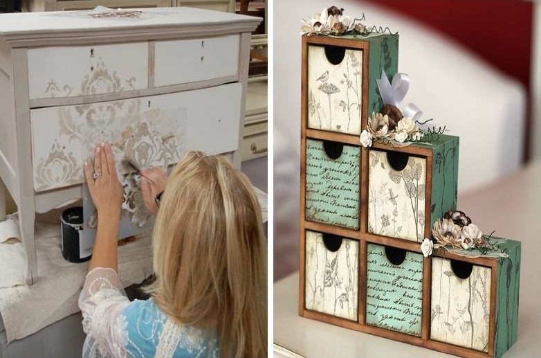 Muebles de decoupage - hermosas fotos e ideas