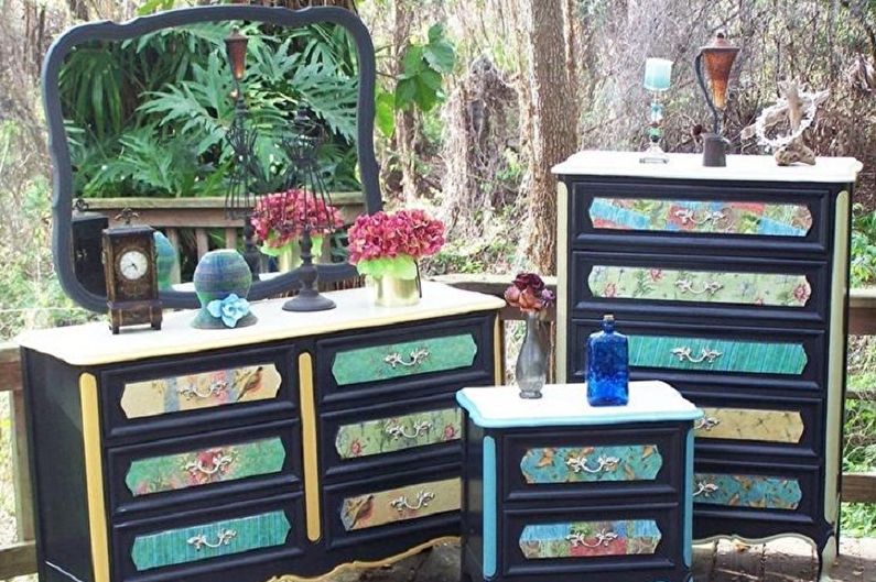 Muebles de decoupage - hermosas fotos e ideas