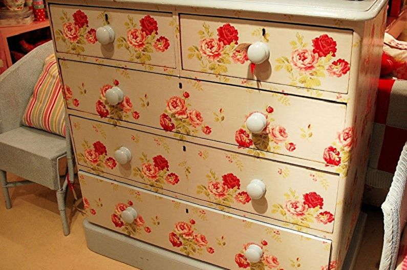 Nội thất Decoupage - hình ảnh đẹp và ý tưởng