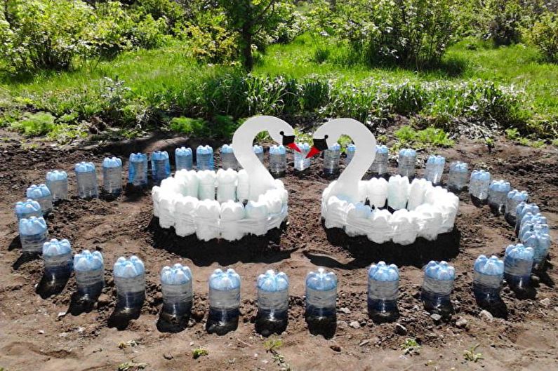 Manualidades de botellas de plástico de bricolaje - foto