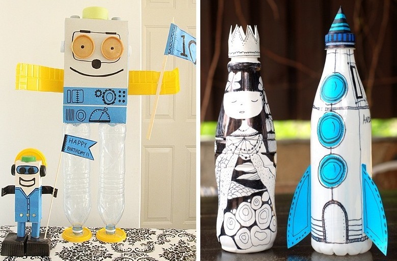 DIY Plastikflasche Handwerk - Foto