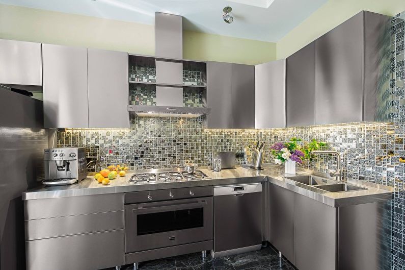 Cucina grigia in stile moderno - Interior Design