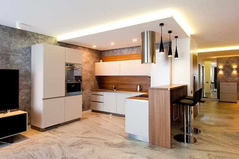 Design della cucina in stile moderno - Elettrodomestici e accessori