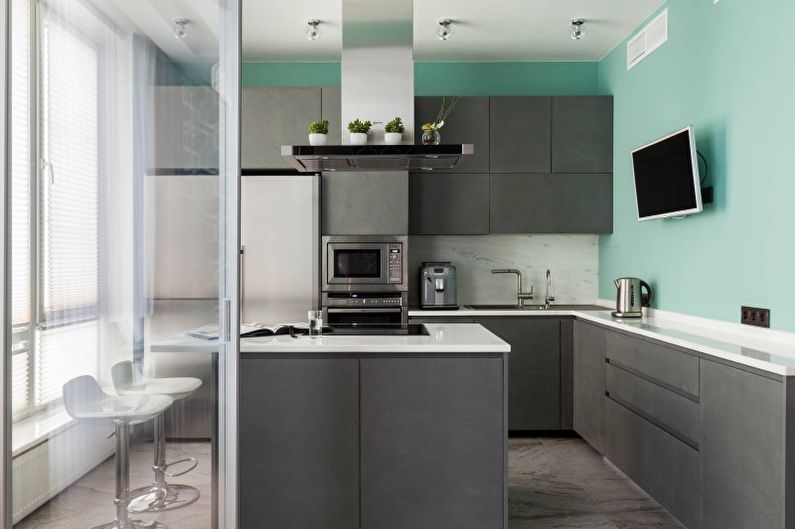 Cucina di interior design in stile moderno - foto