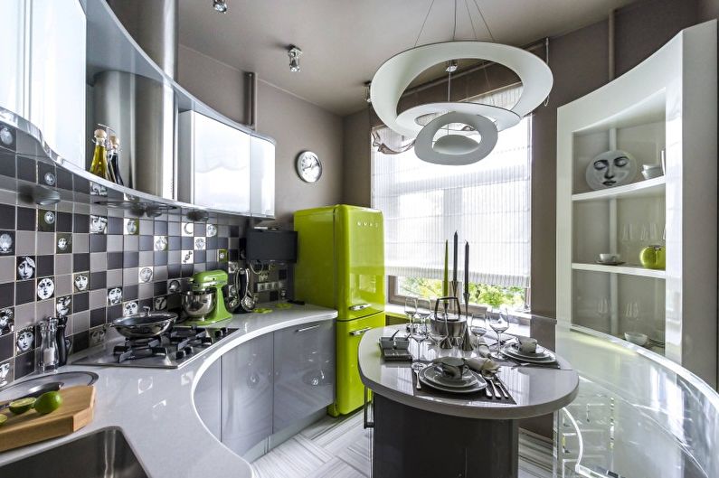 Cucina di interior design in stile moderno - foto