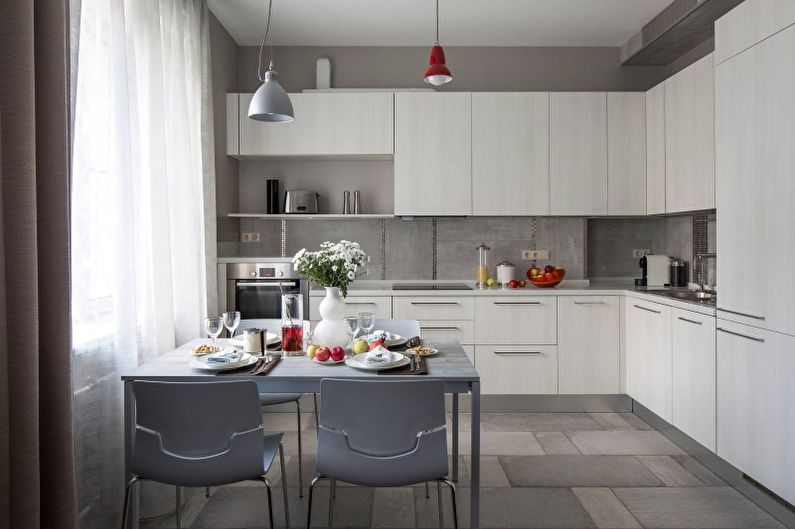 Cucina di interior design in stile moderno - foto