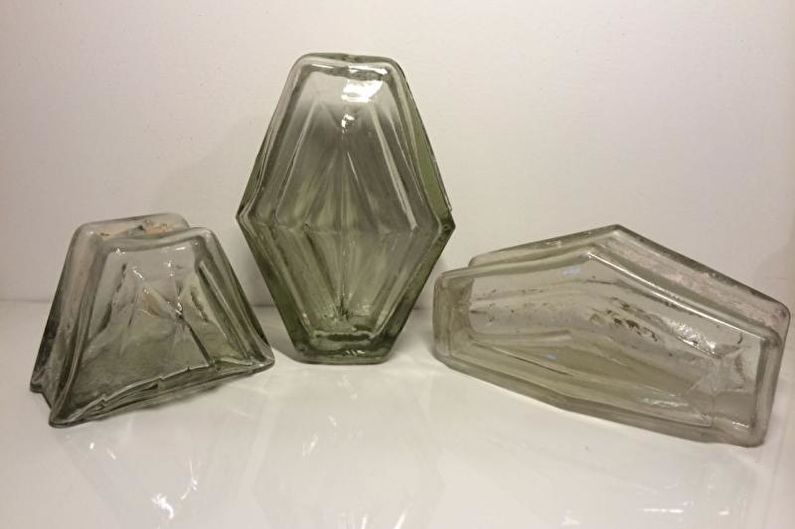 Briques de verre à l'intérieur - Forme