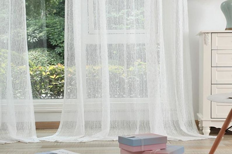 Thiết kế rèm cửa cho phòng khách - Tulle