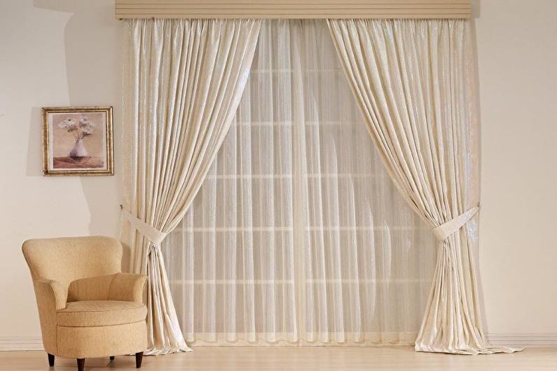 Living Room Curtain Design - Organza