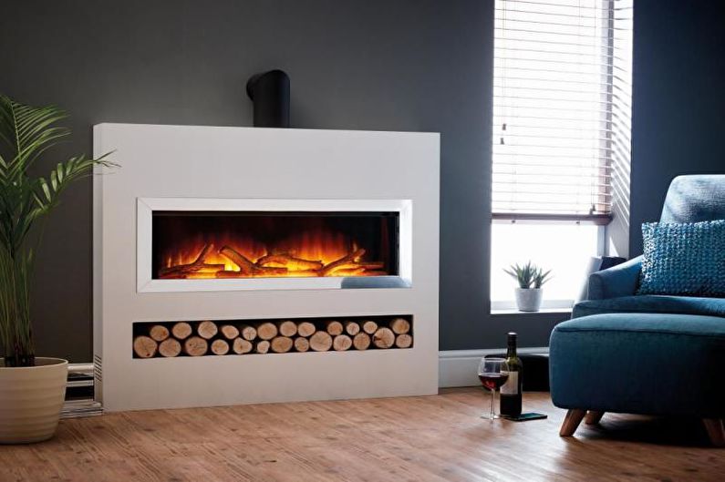 Mga electric fireplace sa sala