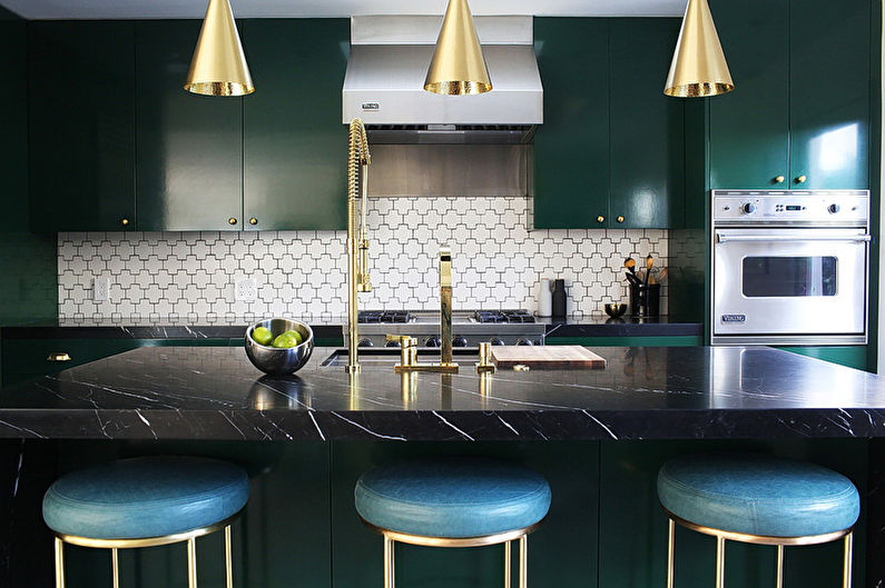 Interior design kitchen in the style of art deco - photo