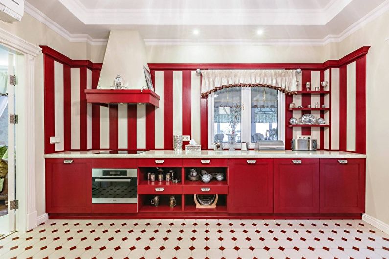 Red Kitchen Design - Vloerafwerking