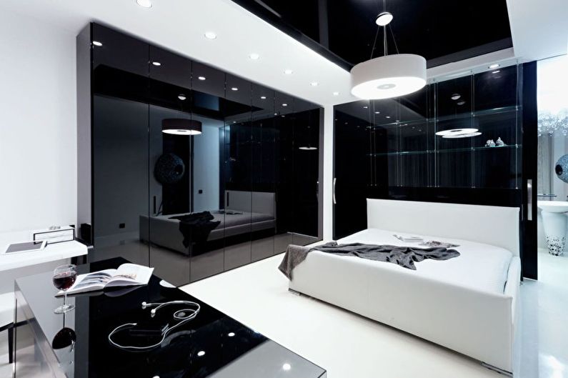 Bedroom - Design of an apartment in the style of minimalism