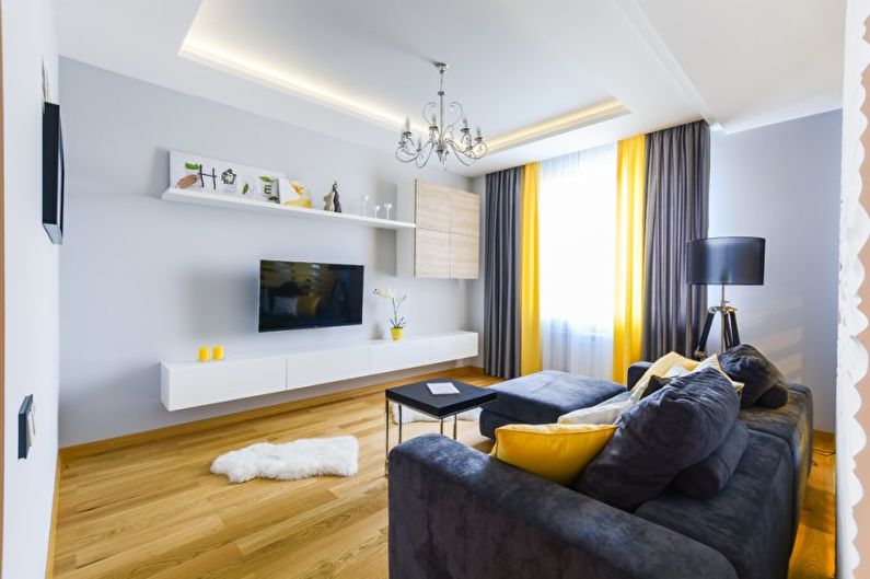 Interieur design appartement in de stijl van minimalisme - foto