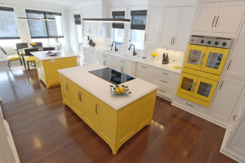 Yellow Kitchen Design - Floor Finish