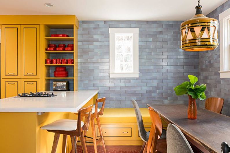 Yellow Kitchen Design - Wall Decoration