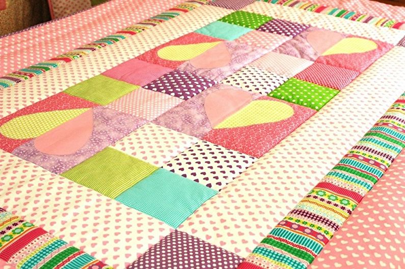 Patchwork in the interior of a children's room - Beautiful ideas