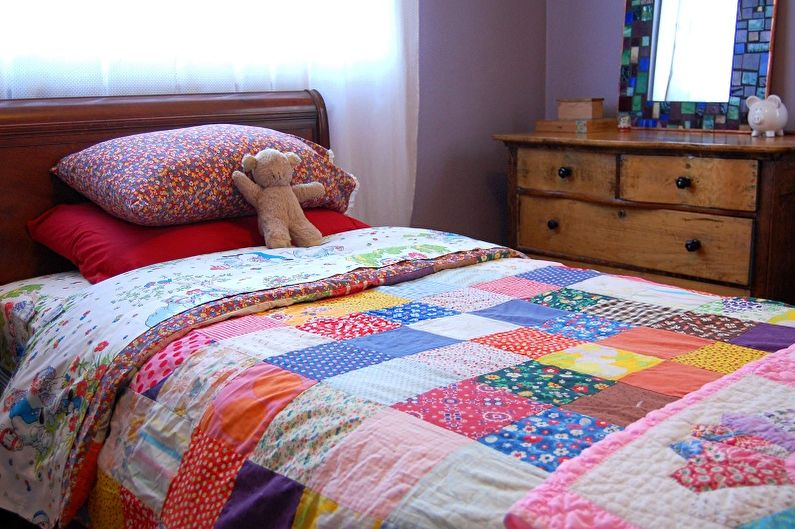 Patchwork à l'intérieur d'une chambre d'enfant - Belles idées