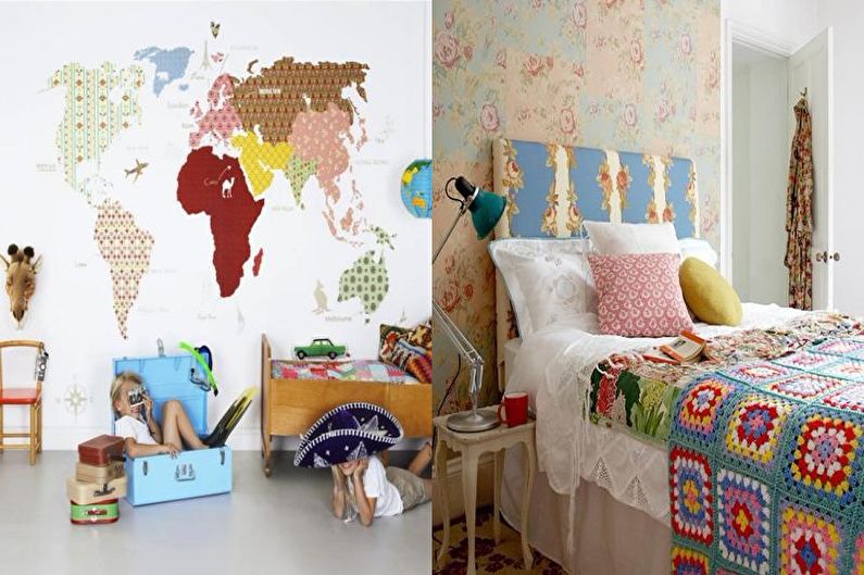 Patchwork à l'intérieur d'une chambre d'enfant - Belles idées