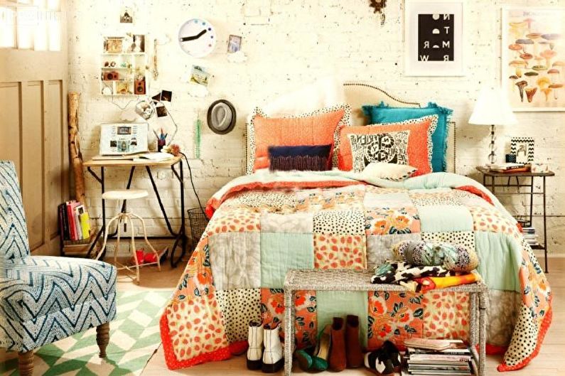 Patchwork sa interior - larawan