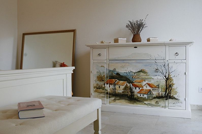 Decoupage επίπλων DIY: 80 όμορφες ιδέες