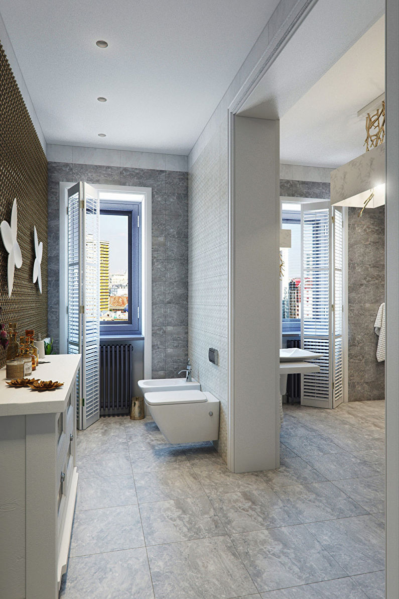 Yüz Gerginliği: Modern Bir Tarzda Banyo - fotoğraf 4