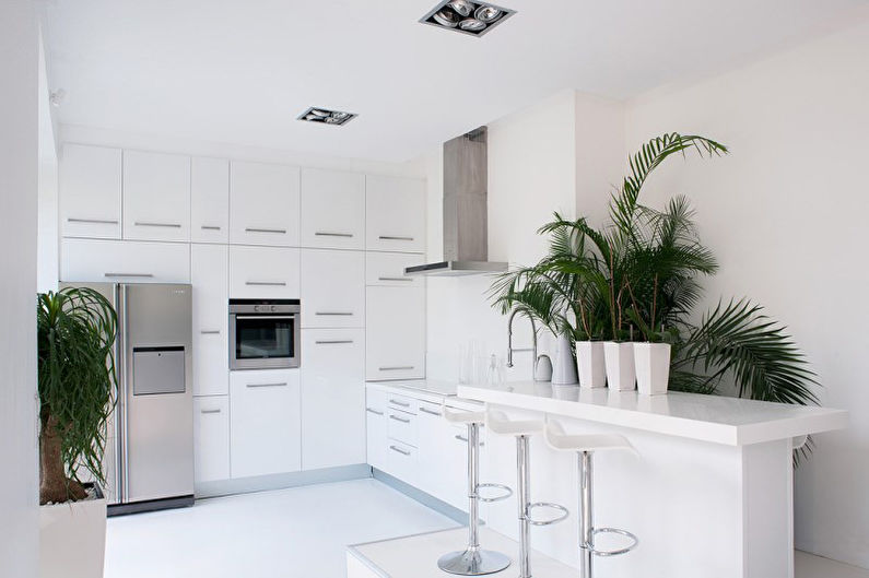 Witte keuken 8 m² - Interieur ontwerp