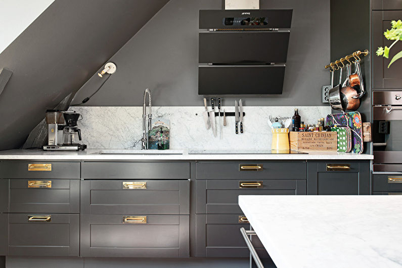 The interior design of the kitchen is 8 sq.m. - Photo