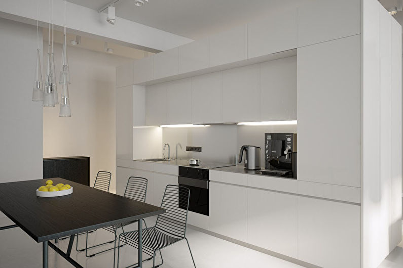 Het interieur van de keuken is 8 m². - Foto