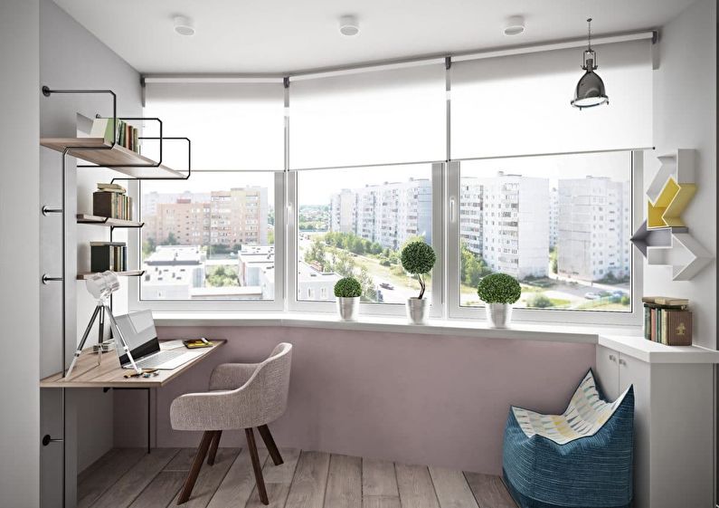 One room apartment 40 sq.m. for a family of three - interior design