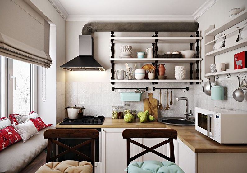 Design d'intérieur d'une petite cuisine