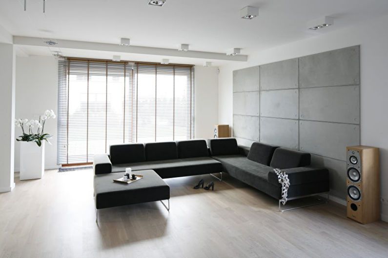 Interior design of a living room of 20 sq.m. - Photo