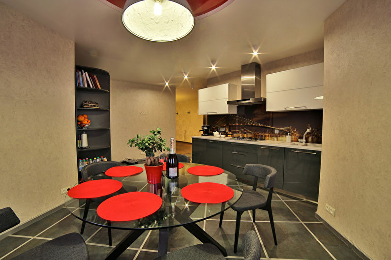 Diseño de cocina “Acentos de rojo” - foto 3