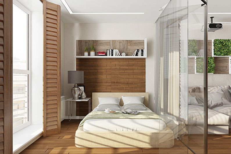 Design of a studio apartment for a girl