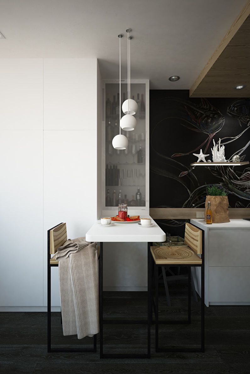 Design studio apartment from the studio Galaxio