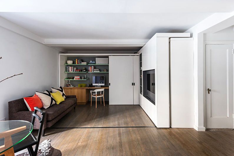 One-Room Apartment Design, New York