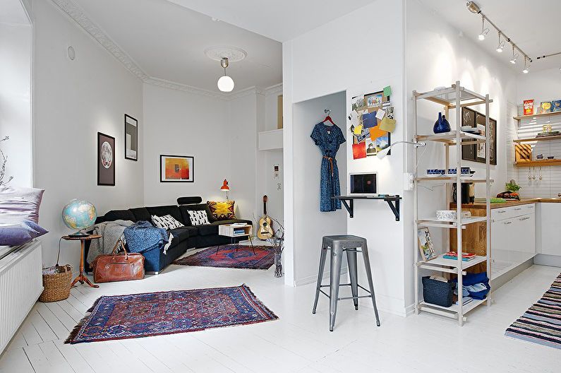 Studio appartement ontwerp - interieurstijlen