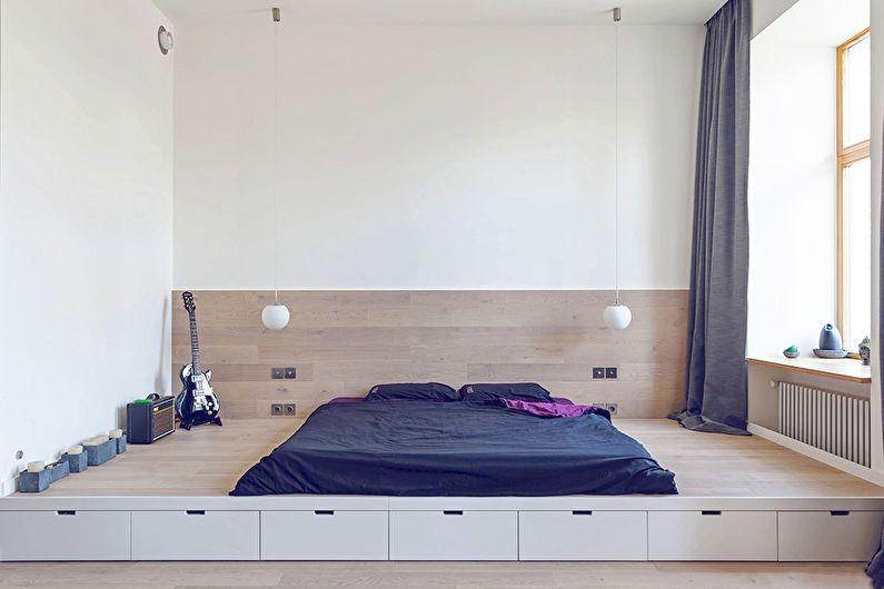 Entwerfen Sie ein Schlafzimmer in einem Studio-Apartment