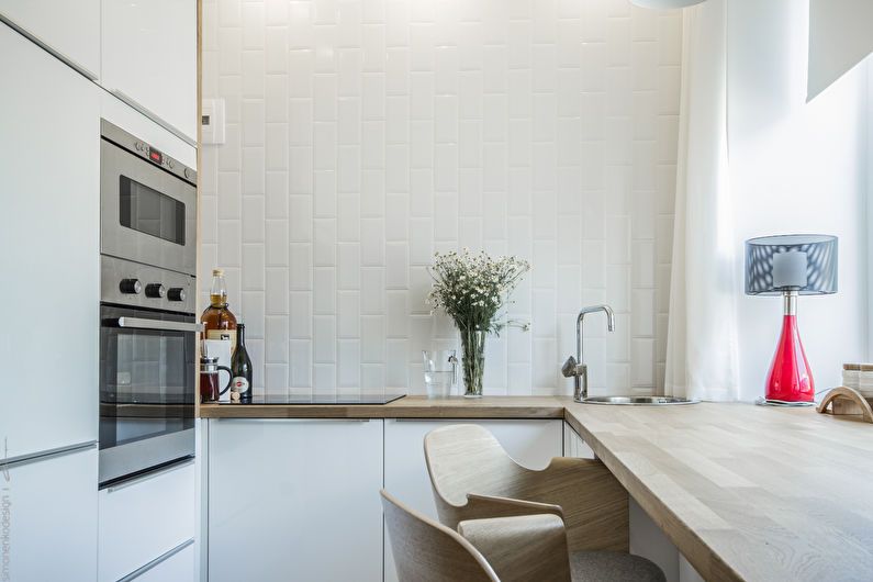 Witte keuken 6 m² - Interieur ontwerp